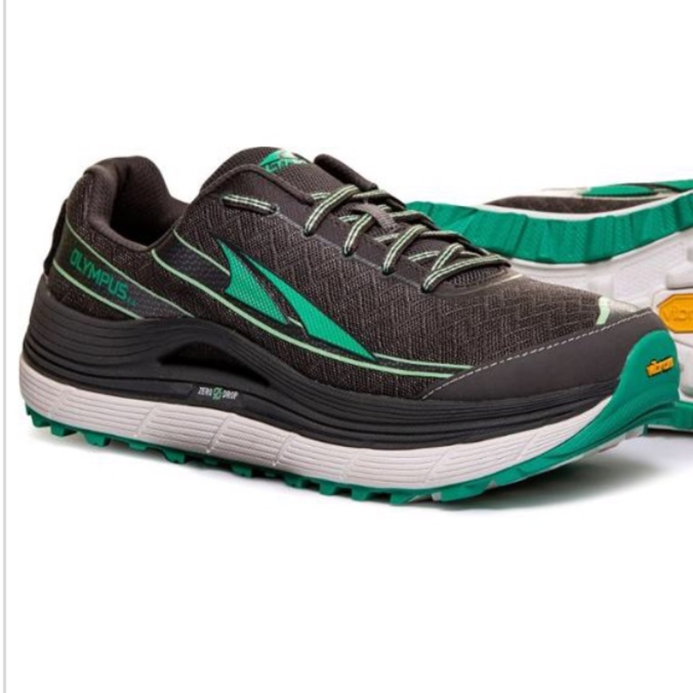 Altra Olympus Trail Running Shoes - Charcoal and Teal